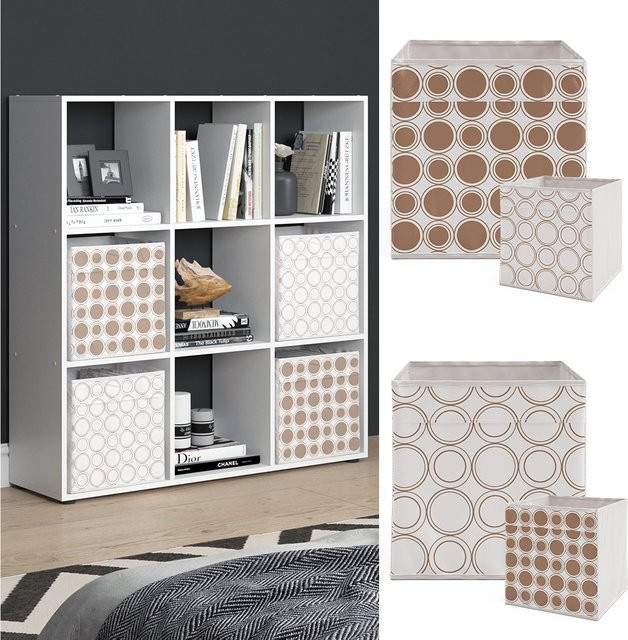 Vicco Raumteiler Würfelregal Nove Weiß mit 9 Fächern als Standregal für dein Wohnzimmer - Bild 1