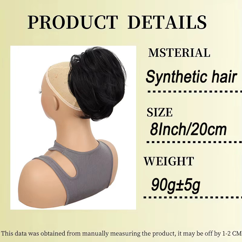 Synthetischer Haarknoten-Pferdeschwanz-Verlängerung mit Clip-in-System, Damen - Bild 2