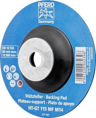 PFERD TOOLS Hitzebeständiger Stützteller mit Spannmutter Ø 115 mm HT-GT M14 für Winkelschleifer - Bild 1