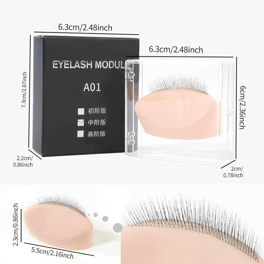 DeceMars Wimpern-Übungsmodul aus Silikon, Unisex - Bild 3