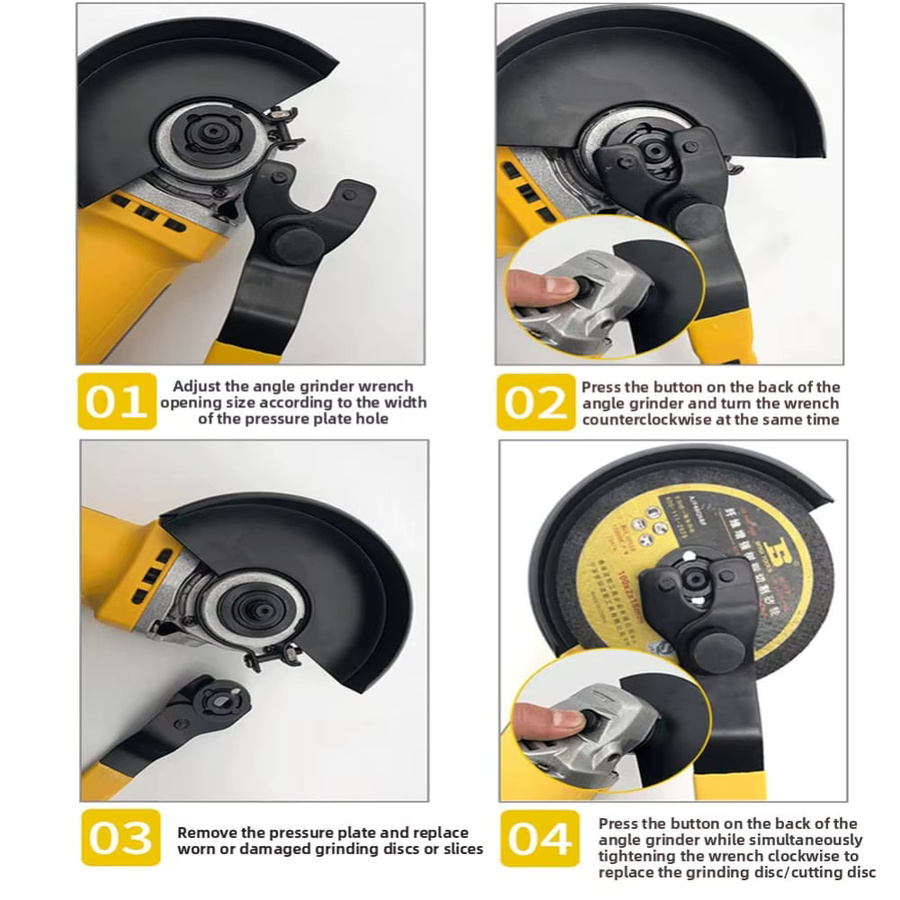 VIBRATITE Verstellbarer Stiftschlüssel für Winkelschleifer für Sicherungsmuttern von 10 bis 47 mm mit ergonomischem rutschfestem Griff - Bild 4