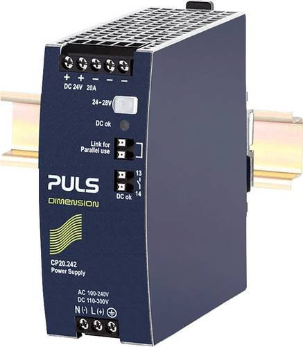 PULS CP20.242 Hutschienen-Netzteil 24V 20A 480W mit 1 Ausgang in Blau - Bild 1