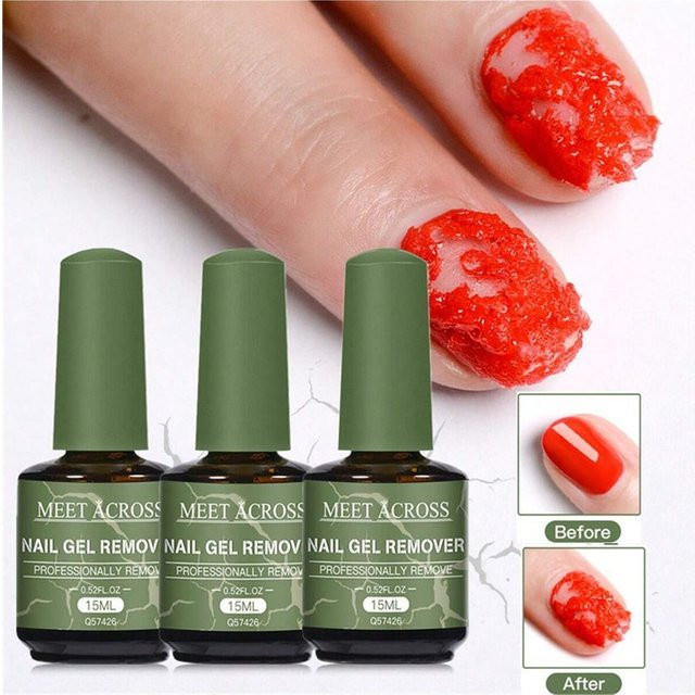 MEET ACROSS Nagellackentferner-Set für Maniküre und Pediküre, Unisex - Bild 1