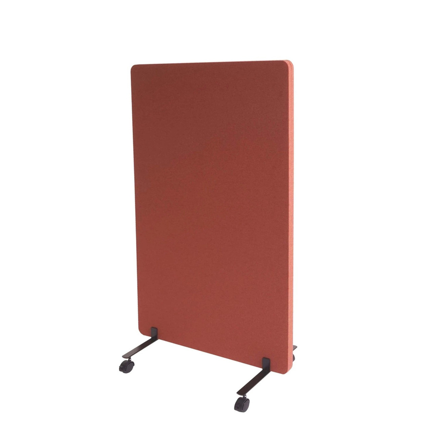 Proregal Akustik-Trennwand Doppelwandig Rollbar als Büro-Sichtschutz und Pinnwand, Farbe: Braun, H x B x T: 127 x 80 x 39 cm - Bild 2