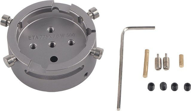 TOMTOP Uhrwerkhalter aus Metall, Edelstahl, Silber - Bild 1