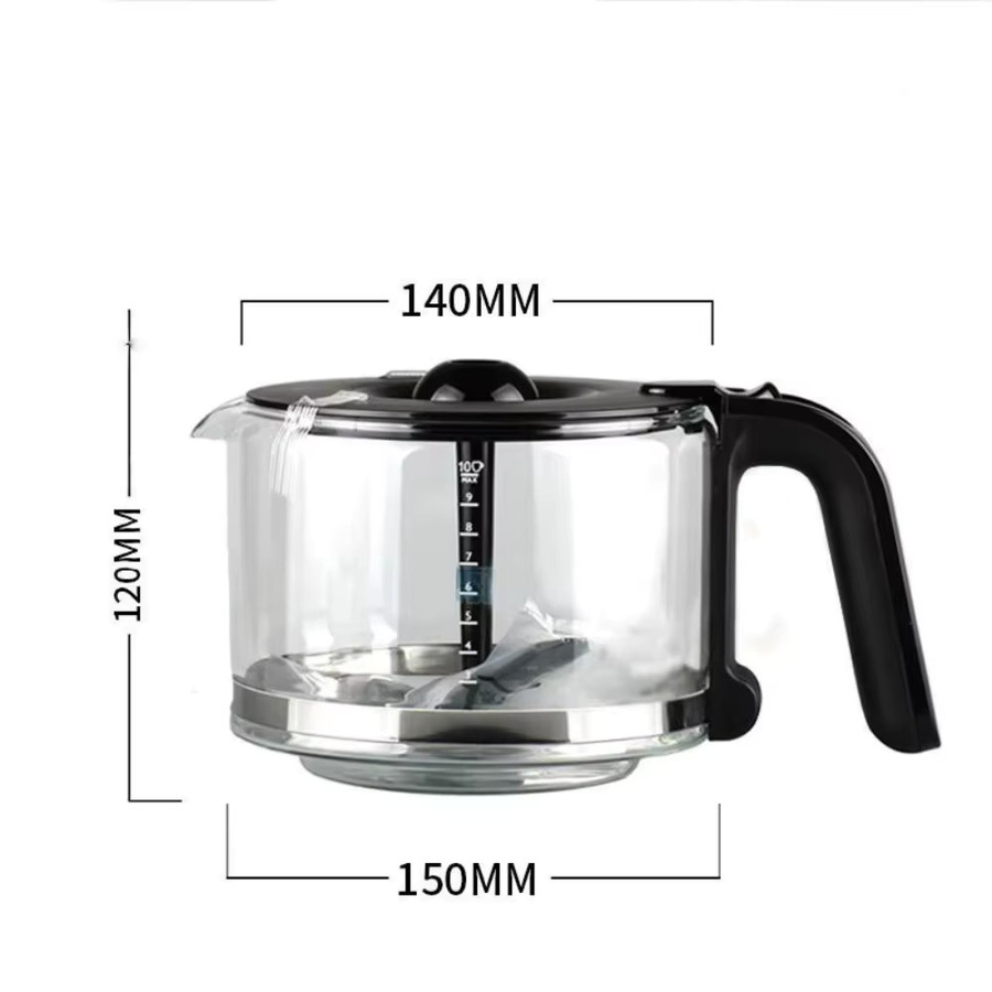 Philips Ersatz-Glaskanne für Kaffeemaschinen, transparent, B/T/H: 12,0 x 15,0 cm - Bild 2