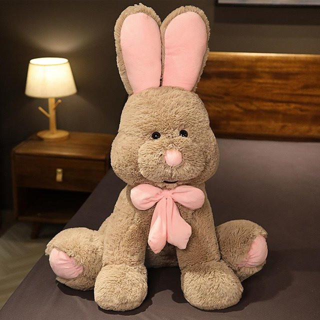 Yiran Furniture Hase Plüschtier Braunes Weißes 50cm - Bild 1