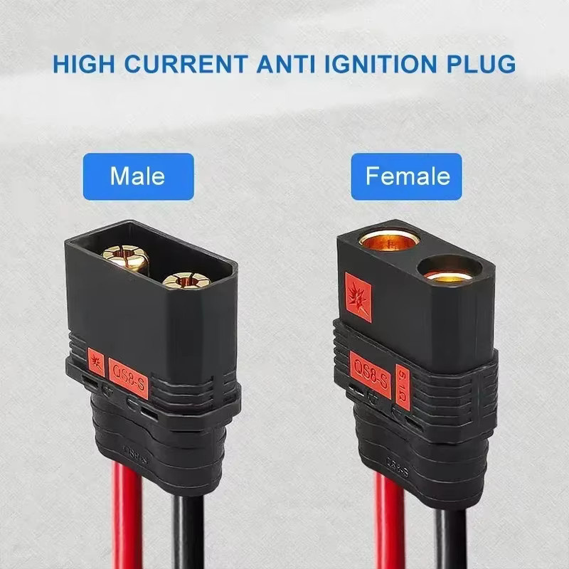 DIVEDEER Anti-Funken Ladeadapter für elektrische Motorräder und Gabelstapler QS8 QS9 QS10 in Schwarz - Bild 3