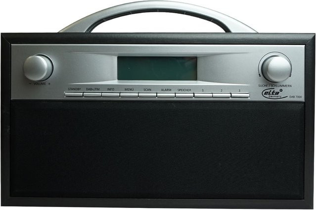 ELTA DAB-7000.1 DAB+ Radio mit Holzgehäuse in Schwarz/Grau - Bild 1