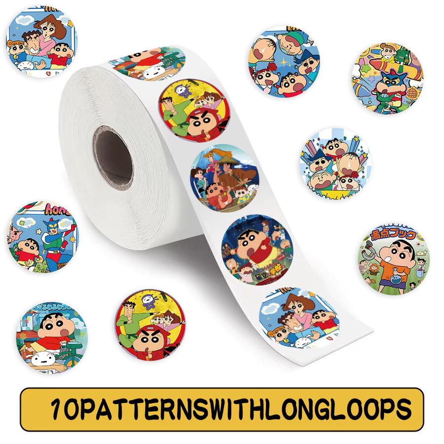 Bandai Crayon Shin-chan Graffiti Aufkleber, 500 Stück, Bunt - Bild 2