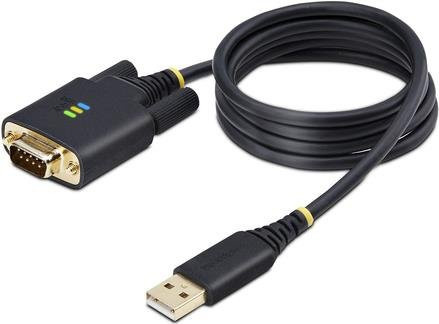 StarTech.com USB zu Seriell Adapterkabel USB-A auf DB9 RS232 mit FTDI IC und ESD-Schutz, Schwarz, Länge: 1 m - Bild 1