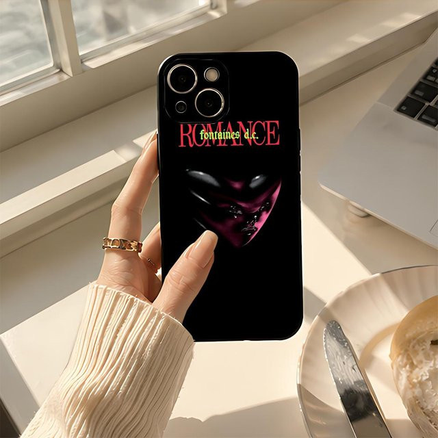 Music F-Fontaines DC Handyhülle Schwarz Matte TPU Schutzhülle für iPhone 13/14/15/16/17 Pro Max - Bild 1
