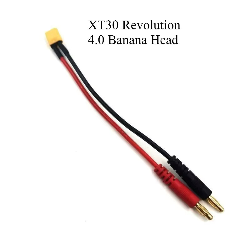 KePaQi RC Model B6AC Ladegerät Balance Adapter Kabel mit 4mm Bananensteckern auf XT60, XT90, XT30 oder TRX Header, 15 cm Länge, Rot - Bild 2