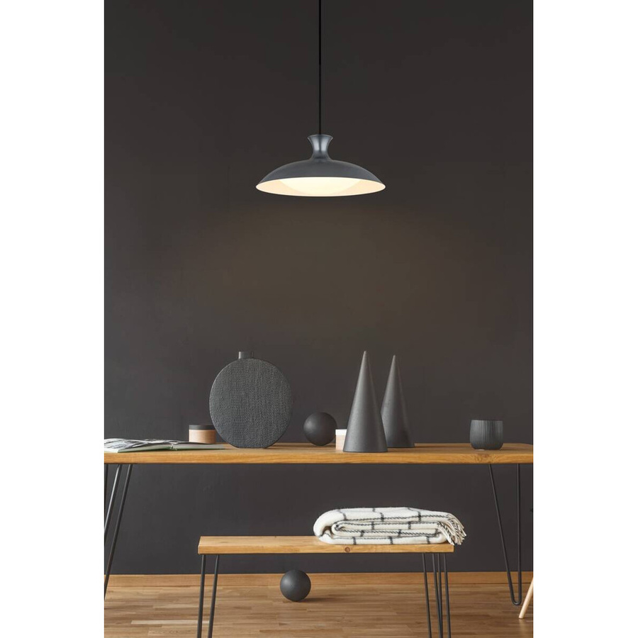 GLOBO Pendelleuchte ROCHA in Grau Matt aus Metall mit LED, Höhe: 150 cm, Durchmesser: 40 cm - Bild 2