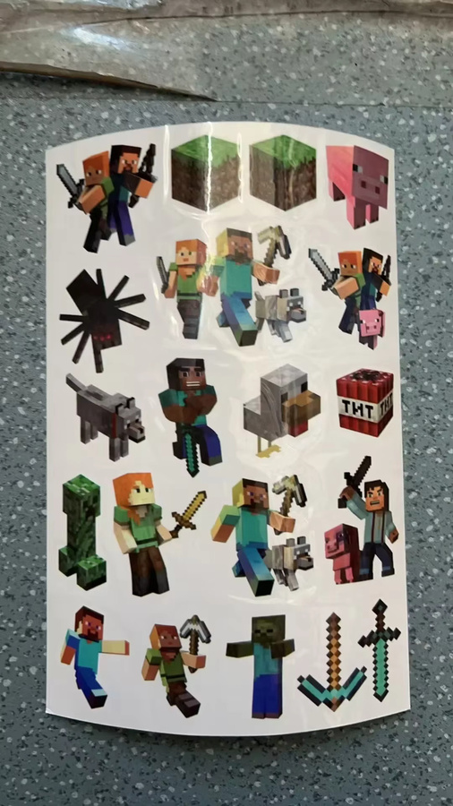 GAGAGIRL Tattoo-Aufkleber Set My World in Multicolour mit Pixel- und Cartoon-Motiven - Bild 2