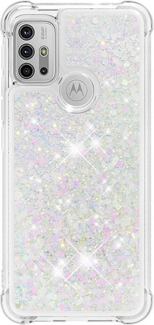 Glitzernde Treibsand Handyhülle für Motorola Moto G30 G20 G10 G Pure Stylus Play E7 Power 2021 in Multicolour und Transparent - Bild 1