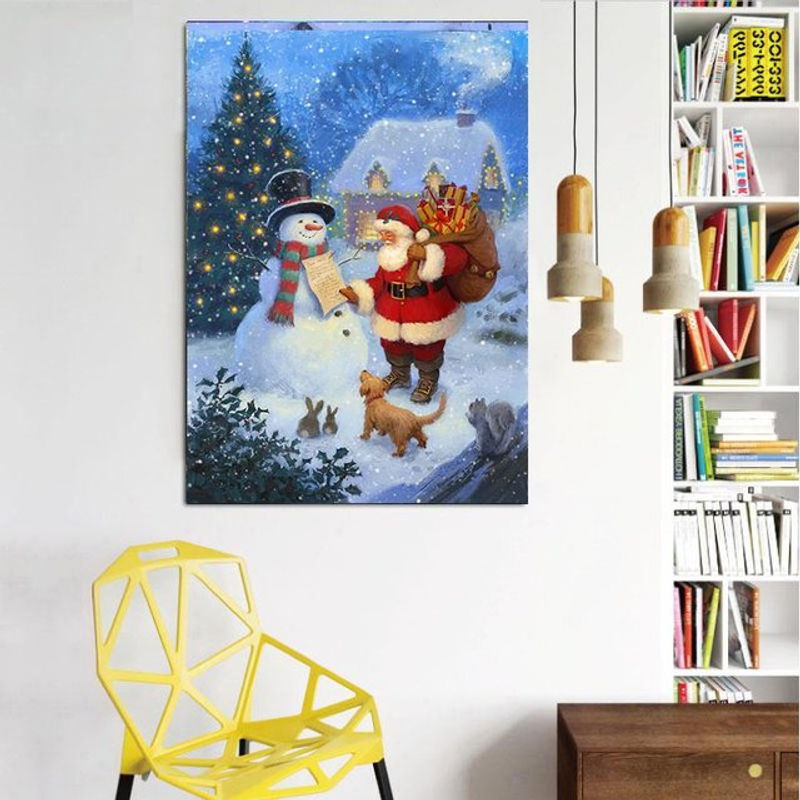 FIYO Diamond Painting Set Landschaft Motiv 5D DIY Stickerei mit quadratischen Steinen, mehrfarbig, B/H: 20 x 30 cm - Bild 1