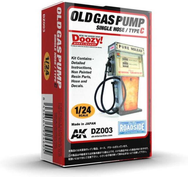 AK Interactive Old Gas Pump Single Hose / Type C, 1:24, Resin, Bunt / Mehrfarbig - Bild 1