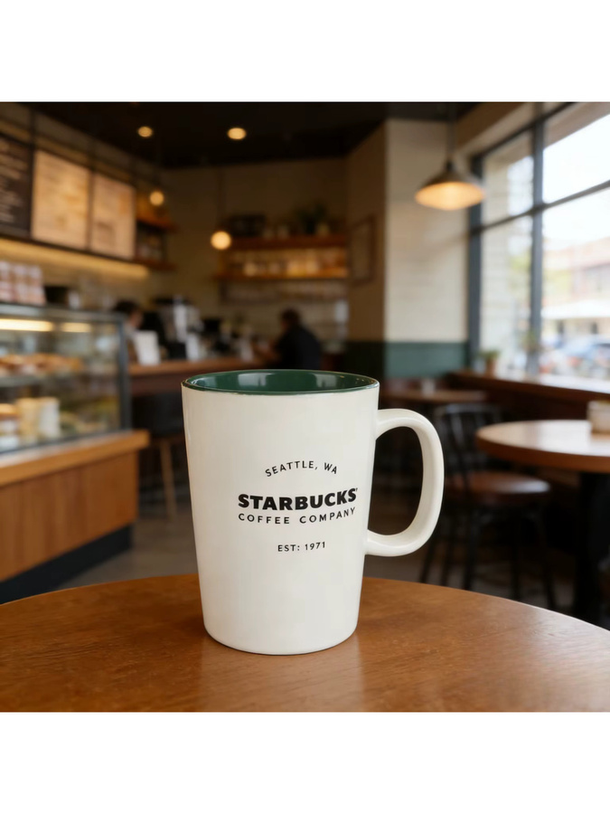 Starbucks Keramiktasse in Weiß mit 355 ml Fassungsvermögen - Bild 5