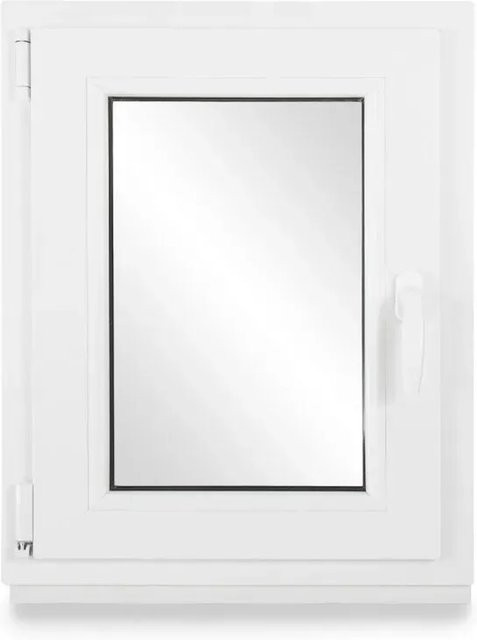 Neruli Kellerfenster aus Kunststoff in Weiß mit schwarzer Dichtung, Dreh-Kipp-Funktion, 2-Fach-Glas, DIN Links, B: 60 cm, H: 120 cm - Bild 1
