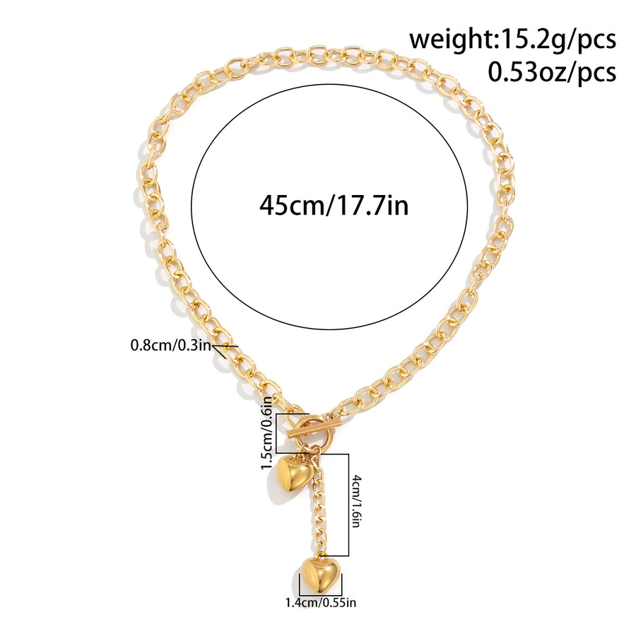 Ingemark Herz Anhänger Choker Halskette, Unisex - Bild 3