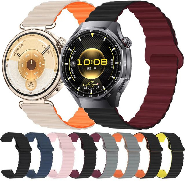 jansin Uhrenarmband Silikon, Schwarz, Unisex - Bild 1