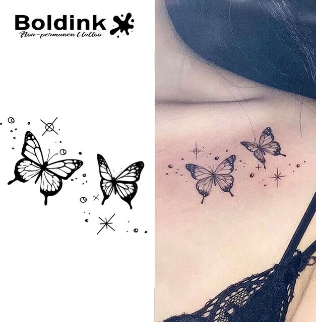 Boldink Lunar Wings Temporäres Tattoo, wasserfest, semi-permanent - Bild 1