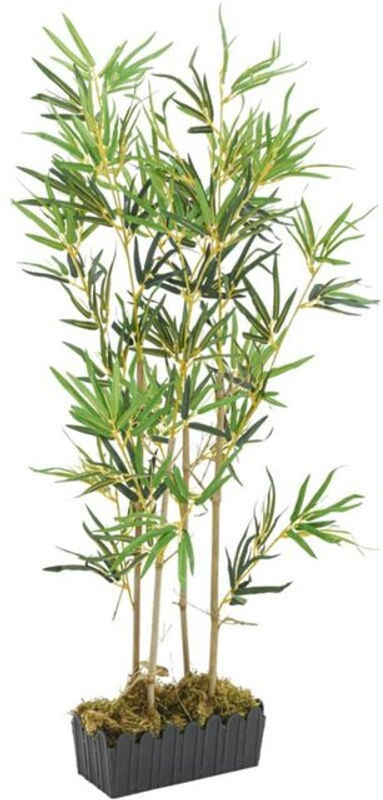 Künstlicher Bambusbaum Vidaxl in Grün mit 552 Blättern, Höhe: 120 cm - Bild 1