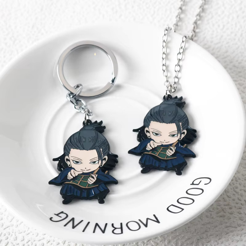 YiYuYiHua Halskette, Anime Satoru Gojo Geto Suguru, Silber, Unisex - Bild 2