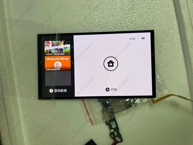 Ersatz-LCD-Bildschirm für Nintendo Switch OLED Konsole in Schwarz - Bild 1