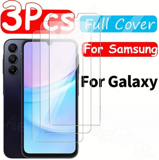3er-Pack gehärtetes Displayschutzglas für Samsung Galaxy S26 S25 S24 S23 S22 S21 Pro Plus FE Edge S10e Note 10 Lite in Transparent - Bild 1