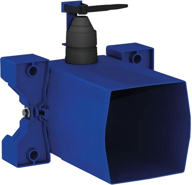 Delabie TEMPOMATIC Unterputz-Set für Druckspüler 3/4 Zoll in Blau - Bild 1