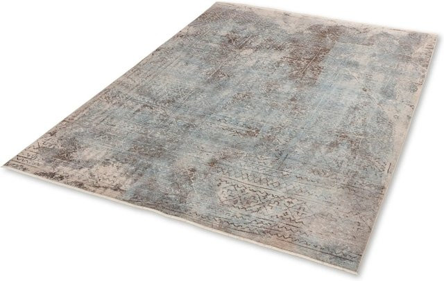 Schöner Wohnen Teppich Mystik Blau mit Fransen B: 133 cm, T: 185 cm - Bild 1