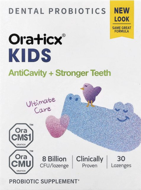 Oraticx Kinder-Zahnprobiotikum Joghurt-Pastillen, 30 Tabletten - Bild 1