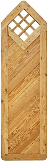 GartenLand Massivzaun NIZZA Gerade mit Rankgitter aus Lärche Holz, Farbe Braun, B/H: 60 x 210 cm - Bild 1