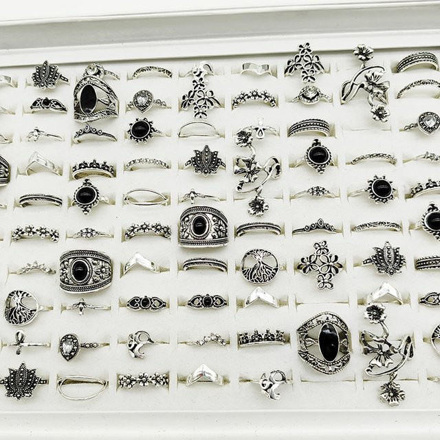 OWLMS Ringe, Vintage, Schwarz, Damen - Bild 1