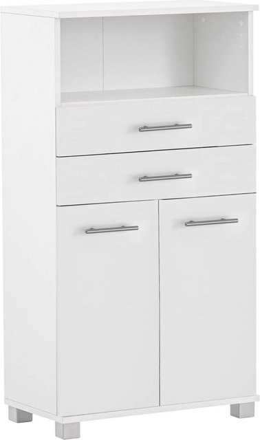 Highboard Emmi weiß matt B/H/T: 59,8 x 110,5 x 32,6 cm - Bild 1