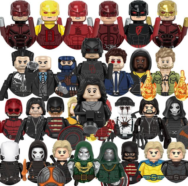 Ricky Toys Marvel Punisher Daredevil Minifiguren, Bausteine - Bild 1