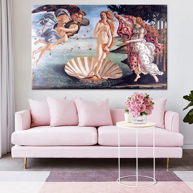 ReachMani Leinwandgemälde Botticellis Geburt der Venus Klassisches Wandbild in Mehrfarben - Bild 3