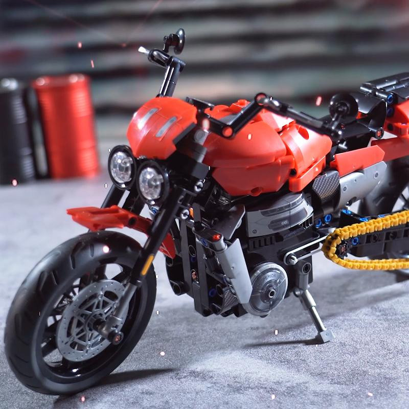 MOC Technisches Raketenmotorrad 3 R GT, Modellbaustein, ab 14 Jahren - Bild 2