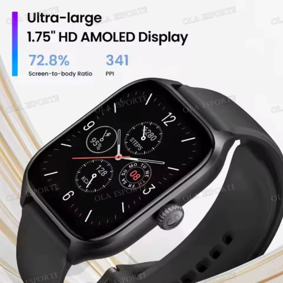 Ola Esporte Smartwatch HW12 in Pink mit 2,01 Zoll HD-Display, Bluetooth-Anruffunktion und Sportmodi für Android und iOS - Bild 4