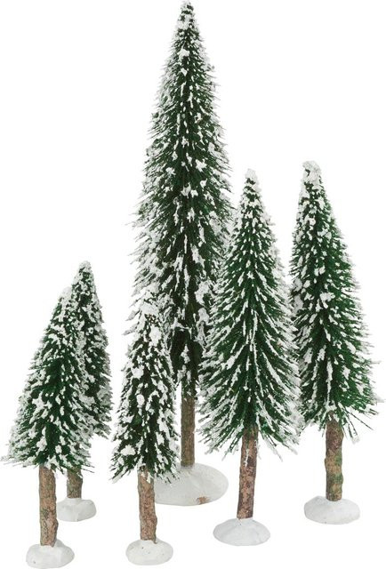 VBS Miniatur Tannenbaum-Set Dawson in Grün für Tabletop und Weihnachtsdekoration - Bild 1