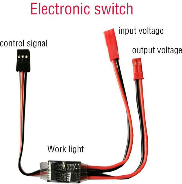 Hochstrom-Fernbedienungs-Elektronikschalter für Modellflugzeuge, Pflanzenschutzmaschinen und UAV-Pumpen mit PWM-Signalsteuerung (2-20A) - Bild 1