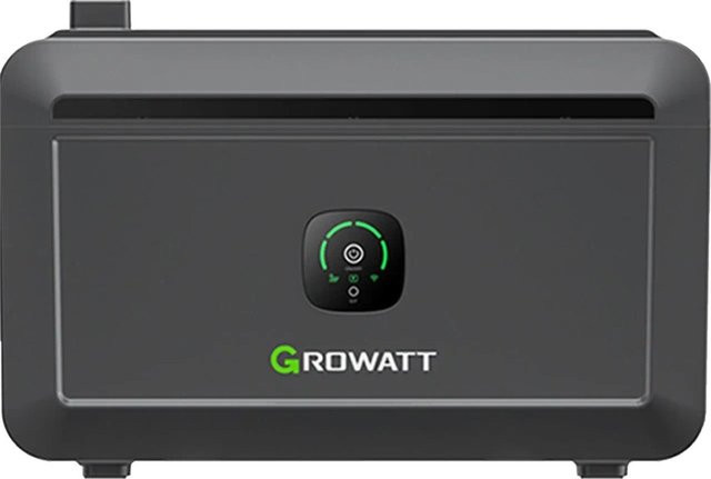 Growatt Noah 2000 Solarspeicher Schwarz 2048Wh LiFePO4 mit 1800W PV-Eingang und Smart App Control für Balkonkraftwerke - Bild 1