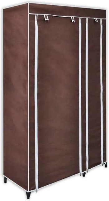 2er-Set vidaXL Stoffschränke mit Rolladen in Braun, B/T/H: 110 x 45 x 175 cm - Bild 1