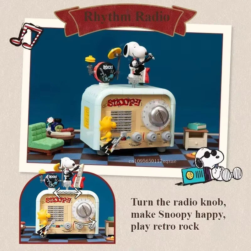 Pantasy Snoopy Retro Spleißen Block Aufnahme Kamera Set, Bau Modell, Fahrzeug - Bild 3