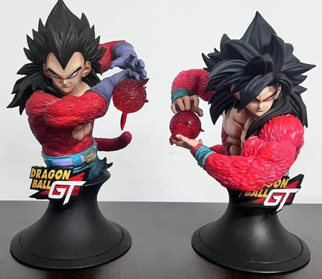 Bandai Dragon Ball GT Super Saiyajin 4 Goku und Vegeta Büste aus PVC, Multicolor, Höhe: 24 cm - Bild 1