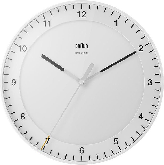 Braun BC17W-DCF Klassik Funkwanduhr in Weiß - Bild 1