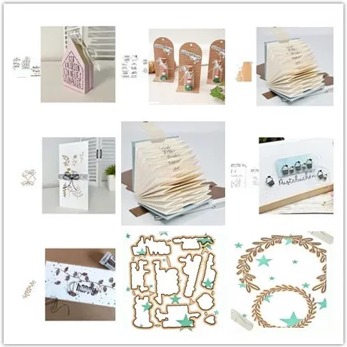Ziyu Prägestempel und Presell Box für DIY Scrapbooking und Fotoalben, Mehrfarbig - Bild 1