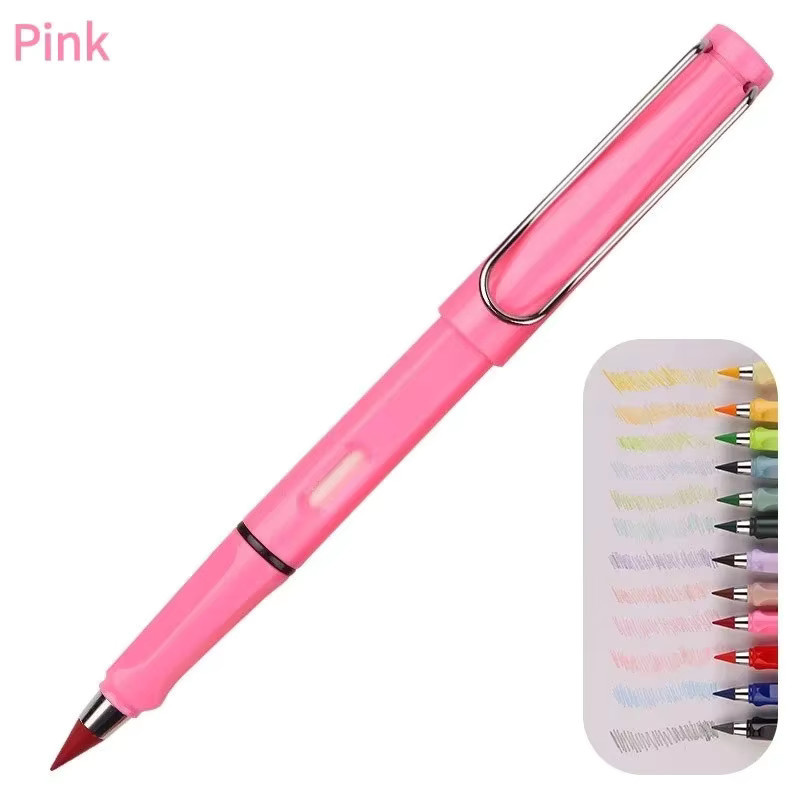 Ewiger Bleistift in Grün, abwischbarer magischer Stift aus Kunststoff für Schule und Zeichnen - Bild 3